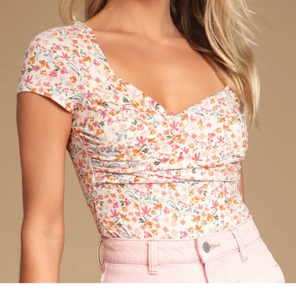 Lulus floral bodysuit